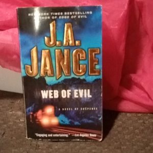 JA Jance Book Web Of Evil Paper Cover
